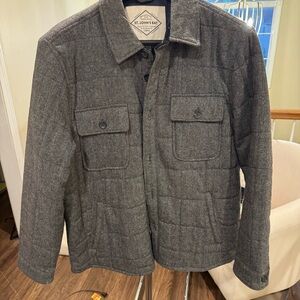 St. John's Bay Men's Gray Quilted Jacket XL NWOT